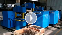  鋼絲繩壓套機(jī)生產(chǎn)車間，各種型號(hào)壓套機(jī)有條不紊的出貨