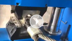 “辰力”300噸壓套機，壓制30毫米鋼絲繩輕松一次成型